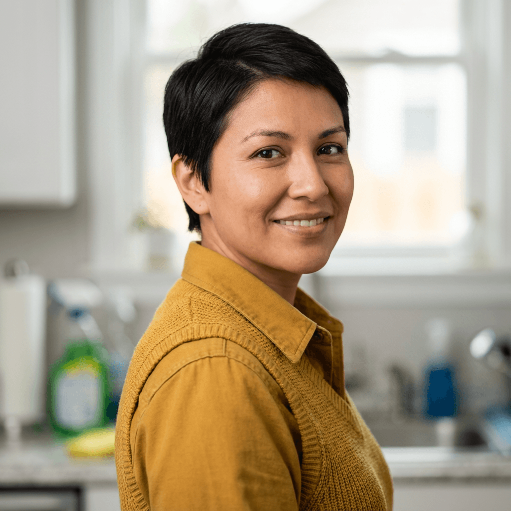 Sarah Martinez, cleaning services owner